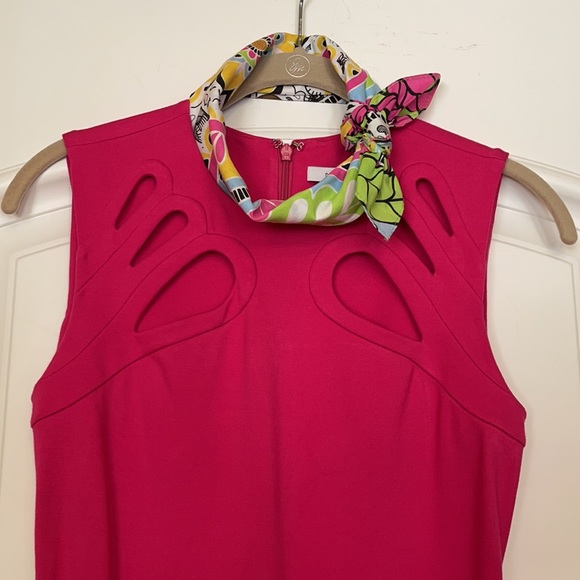 🌺 Diane von Furstenberg; STUNNING Fuschia Dress 0 - Picture 10 of 16